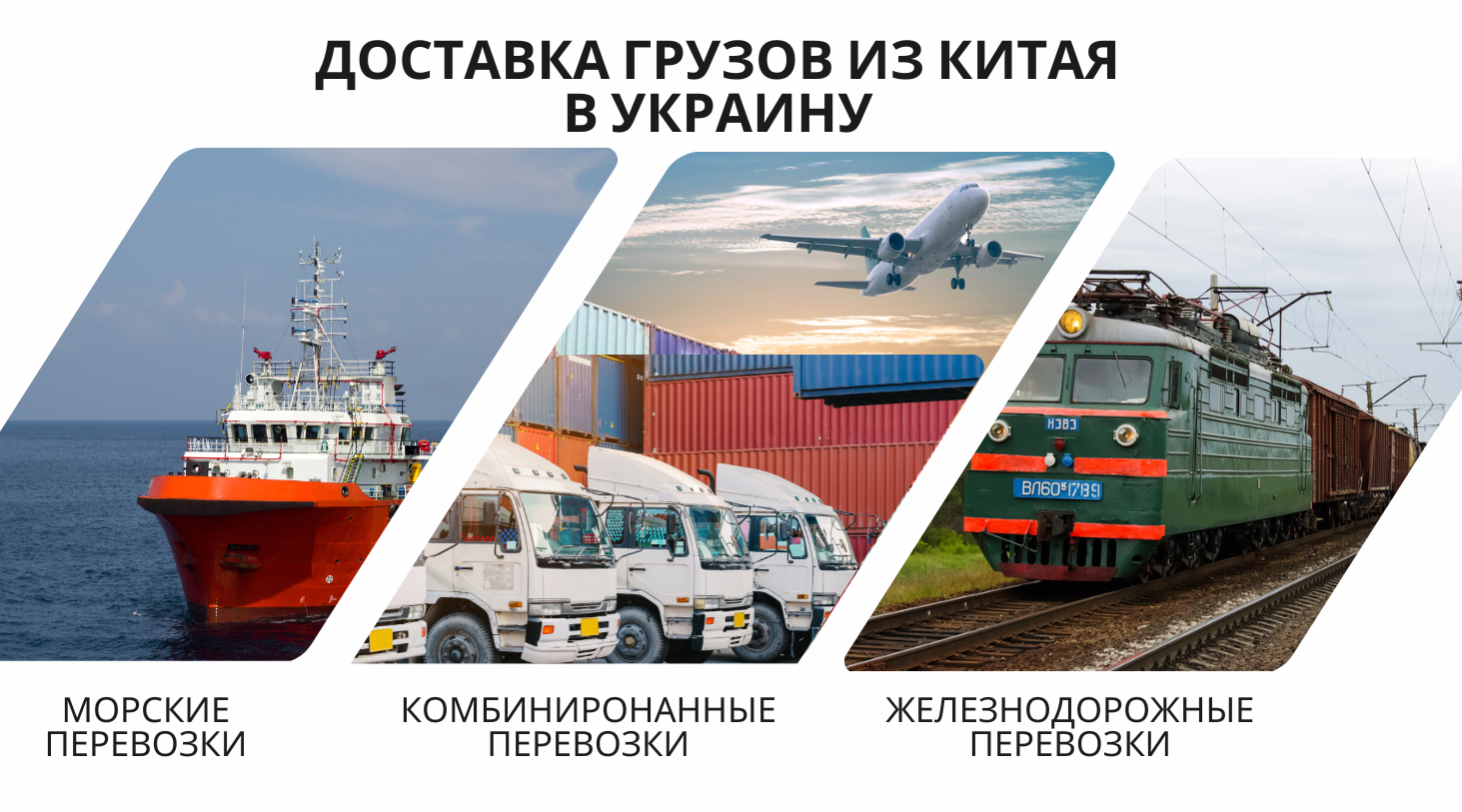 Доставка груза из Китая разными видами транспорта Доставка из Китая разными видами транспорта